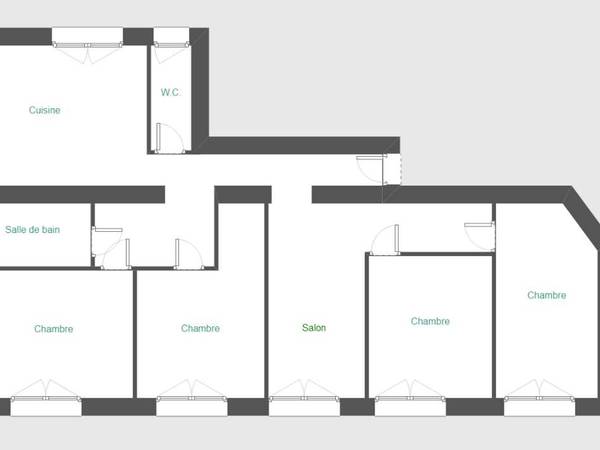 Colocation / Appartement 6 pièces de 73 m², Troyes, Rue Raymond Poincaré / Photo 11