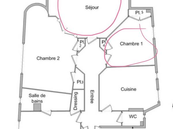 Colocation / Appartement 4 pièces de 90 m², Lyon, Rue de Saint-Cyr / Photo 5