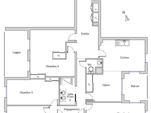 Colocation / Appartement 5 pièces de 130 m², Lyon, Rue Saint Maximin / Photo 7