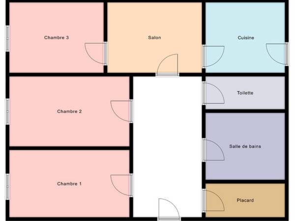 Colocation / Appartement 3 pièces de 71 m², Paris, Rue Gilbert Cesbron / Photo 5