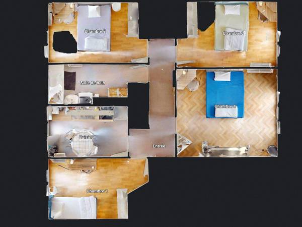 Colocation / Appartement 4 pièces de 73 m², Rennes, Rue du Bourbonnais / Photo 12
