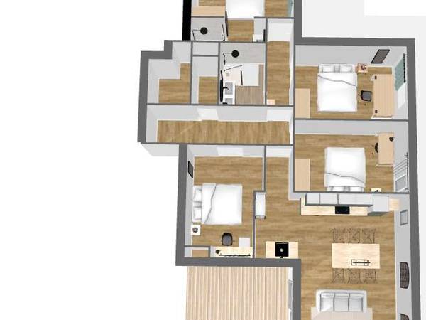 Colocation / Appartement 5 pièces de 88 m², Cergy, Rue du Montoir / Photo 6
