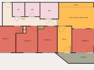 Flatsharing / 5-bedroom flat · 89 m², Clichy, Rue Médéric Clichy