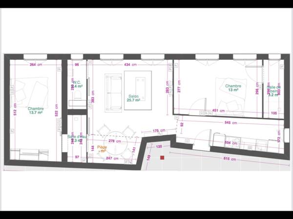 Colocation / Appartement 3 pièces de 65 m², Grasse, Rue Marcel Journet / Photo 16