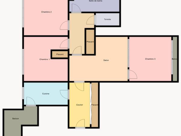 Colocation / Appartement 3 pièces de 76 m², Paris, Bis Avenue Georges V / Photo 4