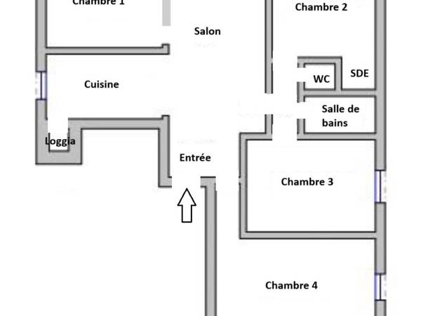 Colocation / Appartement 5 pièces de 95 m², Marseille, Boulevard du Redon / Photo 11