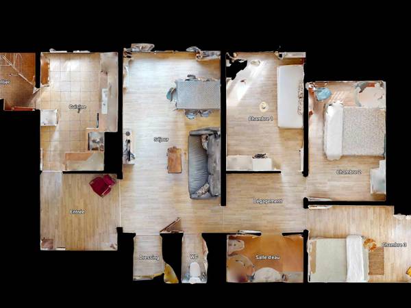 Colocation / Appartement 3 pièces de 87 m², Rouen, Rue Parmentier / Photo 20