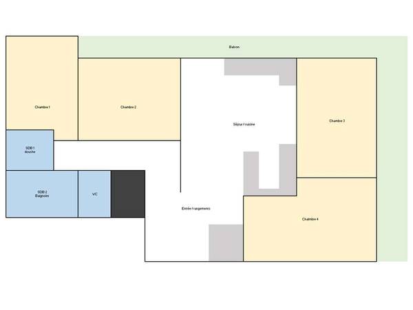 Colocation / Appartement 5 pièces de 83 m², Nantes, Rue Marx Dormoy / Photo 9