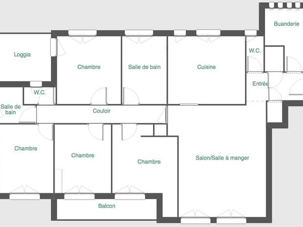 Colocation / Appartement 5 pièces de 105 m², Toulouse, Rue de Bordeaux / Photo 12