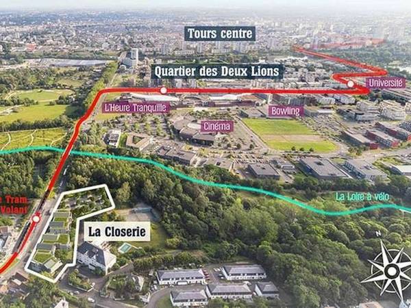 Colocation / Appartement 4 pièces de 115 m², Joué-lès-Tours, Avenue de Pont-Cher / Photo 2