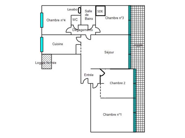 Colocation / Appartement 5 pièces de 84 m², Marseille, Boulevard du Redon / Photo 11