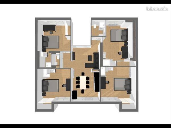 Colocation / Appartement 5 pièces de 103 m², Nancy, Avenue Général Leclerc / Photo 3