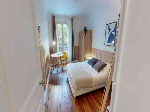 Colocation / Appartement 3 pièces de 50 m², Paris, Rue des Cloys / Photo 2