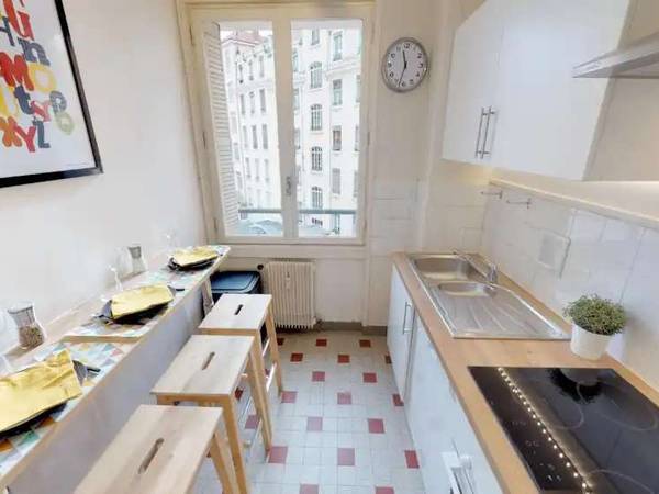 Colocation / Appartement 6 pièces de 54 m², Lyon, Rue Garibaldi / Photo 8