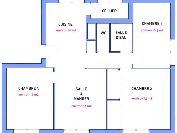 Colocation / Appartement 4 pièces de 72 m², Saint-Martin-d'Hères, Rue Sarah Bernhardt / Photo 6