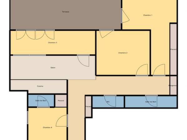 Colocation / Appartement 4 pièces de 81 m², Clichy, Rue Martre / Photo 5