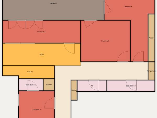 Colocation / Appartement 4 pièces de 81 m², Clichy-la-Garenne, Rue Martre / Photo 2