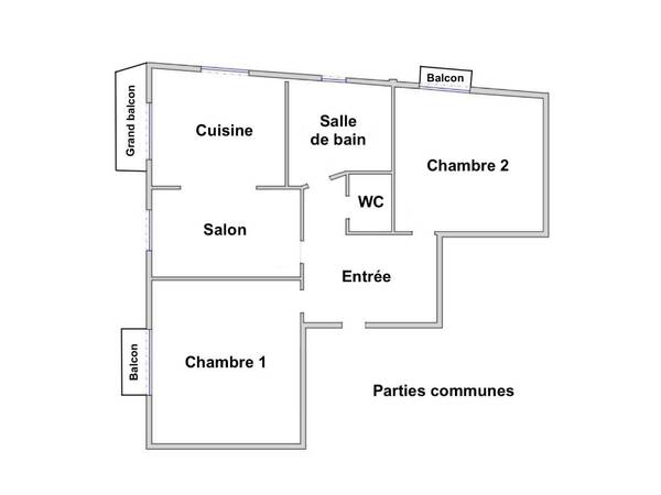 Colocation / Appartement 4 pièces de 70 m², Metz, Rue Aimé de Lemud / Photo 2