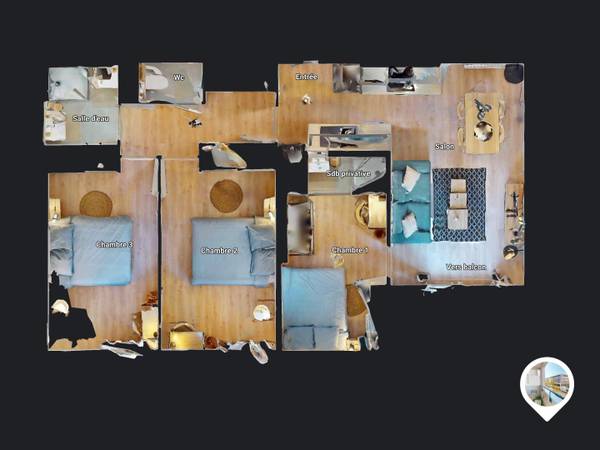 Colocation / Appartement 4 pièces de 64 m², Bordeaux, Rue Vital Mareille / Photo 17