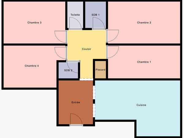 Flatsharing / 5-bedroom flat · 88 m², Paris, Rue Blomet / Photo 5