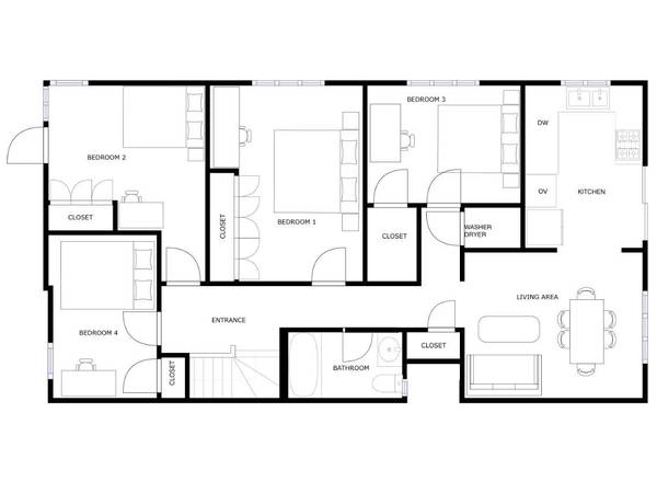 Colocation / Appartement 4 pièces de 100 m², Montréal, Avenue Northmount / Photo 11