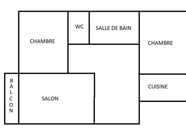 Colocation / Appartement 3 pièces de 54 m², Paris, Rue Raymond Losserand / Photo 8
