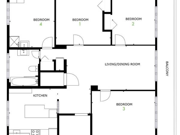 Colocation / Appartement 4 pièces de 108 m², Annemasse, Rue d'Etrembières / Photo 14