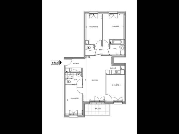 Colocation / Appartement 5 pièces de 88 m², Clichy, Rue Mozart / Photo 7