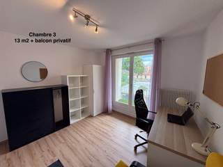 Room share, 3 rooms apartment, Strasbourg