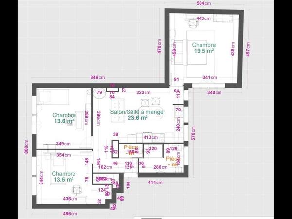 Colocation / Appartement 4 pièces de 82 m², Nancy, Rue Charles Iii / Photo 16