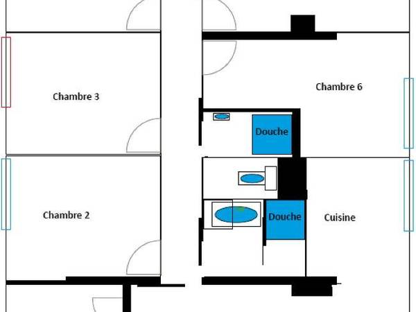 Colocation / Appartement 7 pièces de 91 m², Nanterre, Allée Ambroise Paré / Photo 12