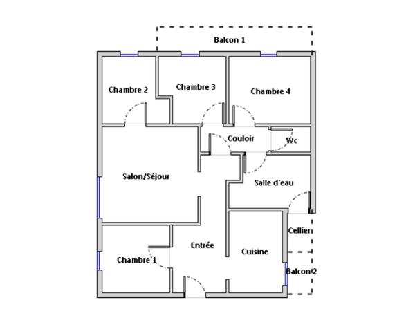 Colocation / Appartement 5 pièces de 84 m², Villenave-d'Ornon, Rue du Levant / Photo 5