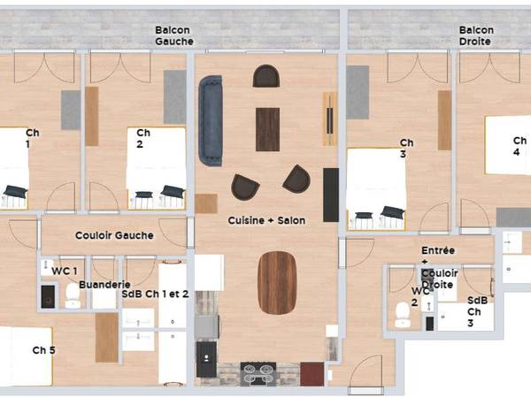 Colocation / Appartement 6 pièces de 109 m², Melun, Rue de la Chasse / Photo 20