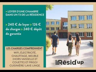 Colocation / 2 rooms apartment · 25 m², Saint-Quentin, Allée Marguerite Yourcenar