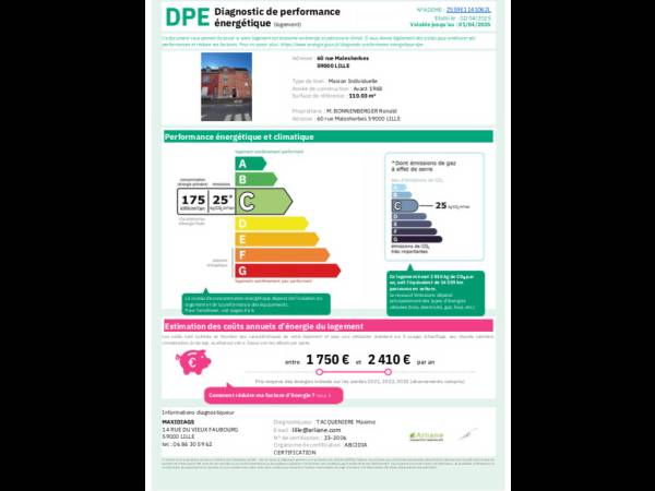 Colocation / Appartement 5 pièces de 110 m², Lille, Rue Malesherbes / Photo 13