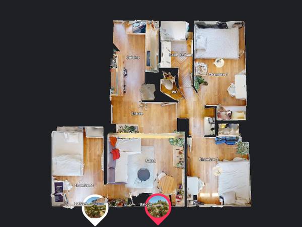 Colocation / Appartement 4 pièces de 75 m², Marseille, Allée de la Sauvagère / Photo 17