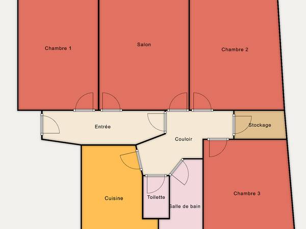 Colocation / Appartement 4 pièces de 91 m², Clichy, Boulevard Victor Hugo / Photo 2