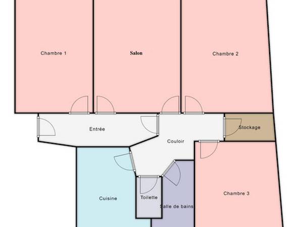 Colocation / Appartement 4 pièces de 91 m², Clichy, Boulevard Victor Hugo / Photo 3