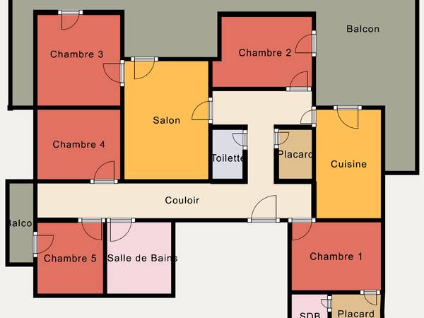 Colocation / Appartement 6 pièces de 125 m², Bordeaux, Passage de la Jalle / Photo 26
