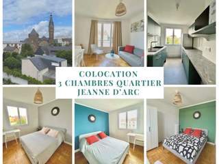 Colocation / Appartement 4 pièces de 61 m², Rennes, Avenue Général Leclerc