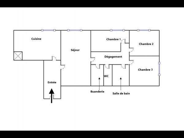 Colocation / Appartement 4 pièces de 84 m², Bagnolet / Photo 8
