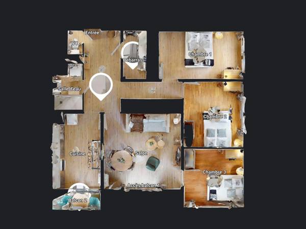 Colocation / Appartement 4 pièces de 80 m², Lyon, Avenue Debourg / Photo 24