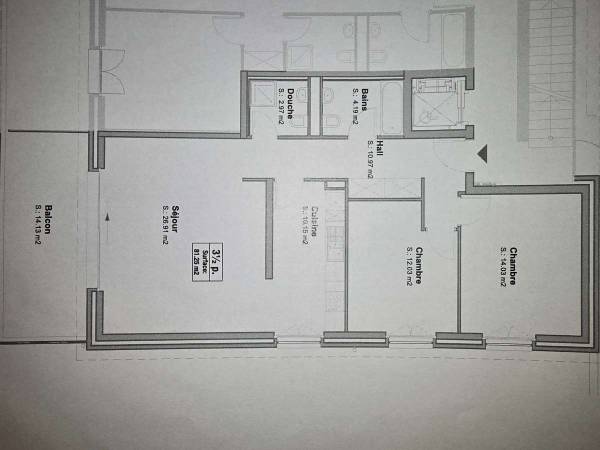 Colocation / Appartement 3 pièces de 81 m², Rolle, Chemin des Plantaz / Photo 2