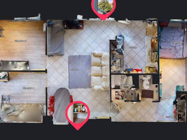 Colocation / Appartement 4 pièces de 57 m², Grenoble, Chemin Villebois / Photo 12