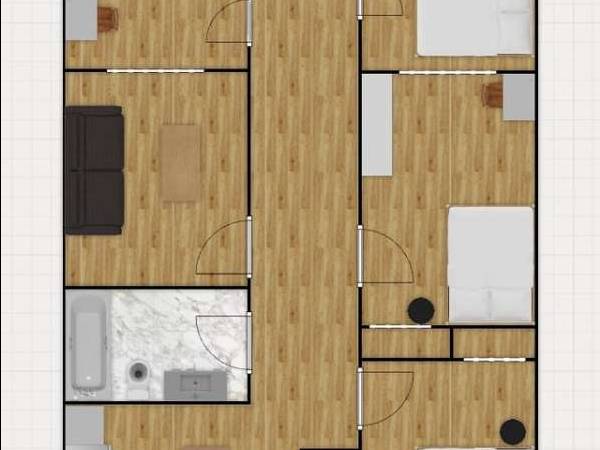 Coliving / Appartement 6 pièces de 60 m², Montréal, Rue de Brébeuf / Photo 8