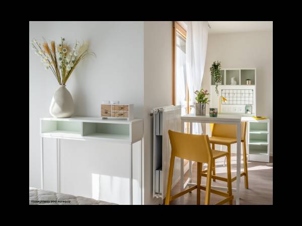 Location / Résidence 1 pièce de 19 m², Paris, Rue d'Aubervilliers / Photo 2