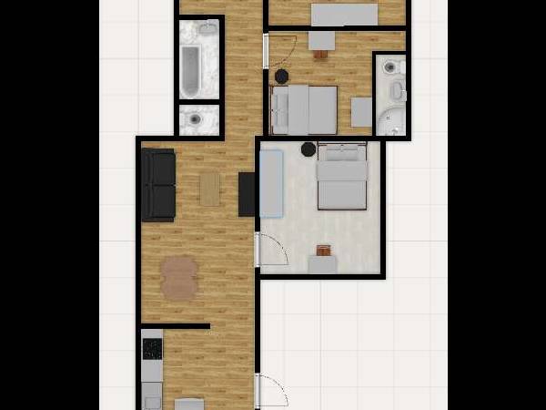 Location / Appartement 5 pièces de 97 m², Montréal, Avenue Henri-Julien / Photo 23