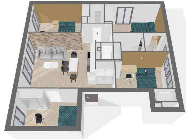 Flatsharing / 5-bedroom flat · 82 m², Toulouse, Place de Montélimar / Photo 6