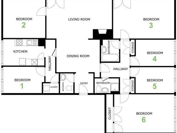 Colocation / Appartement 7 pièces de 160 m², Lancy, Chemin des Palettes / Photo 18