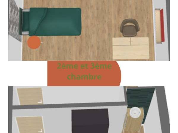 Chambre pour étudiant / Maison 8 pièces de 120 m², Charleroi, Rue Brigade Piron / Photo 4